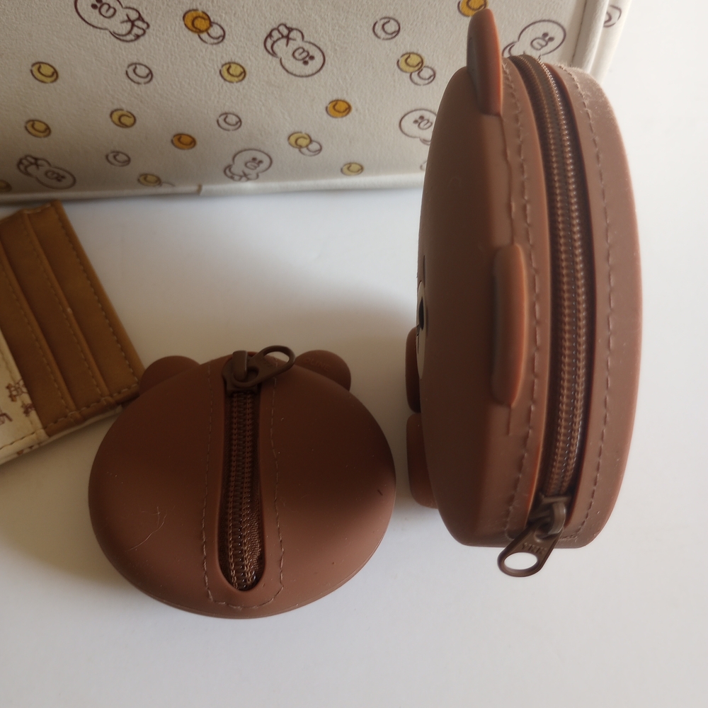 Line Friends Brown Friends Gumball Mini Backpack Box Lunch w/wallet, Coin Purses - Picture 5 of 6